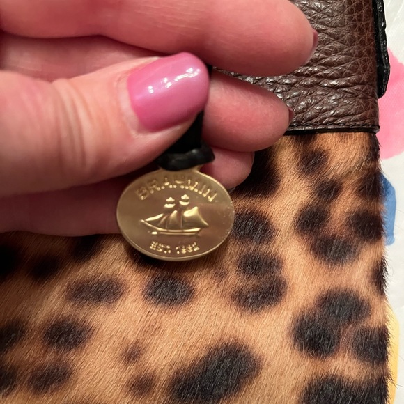 NWT Brahmin beautiful crossbody bag. Gorgeous 3 different leathers, Leopard - Picture 2 of 11
